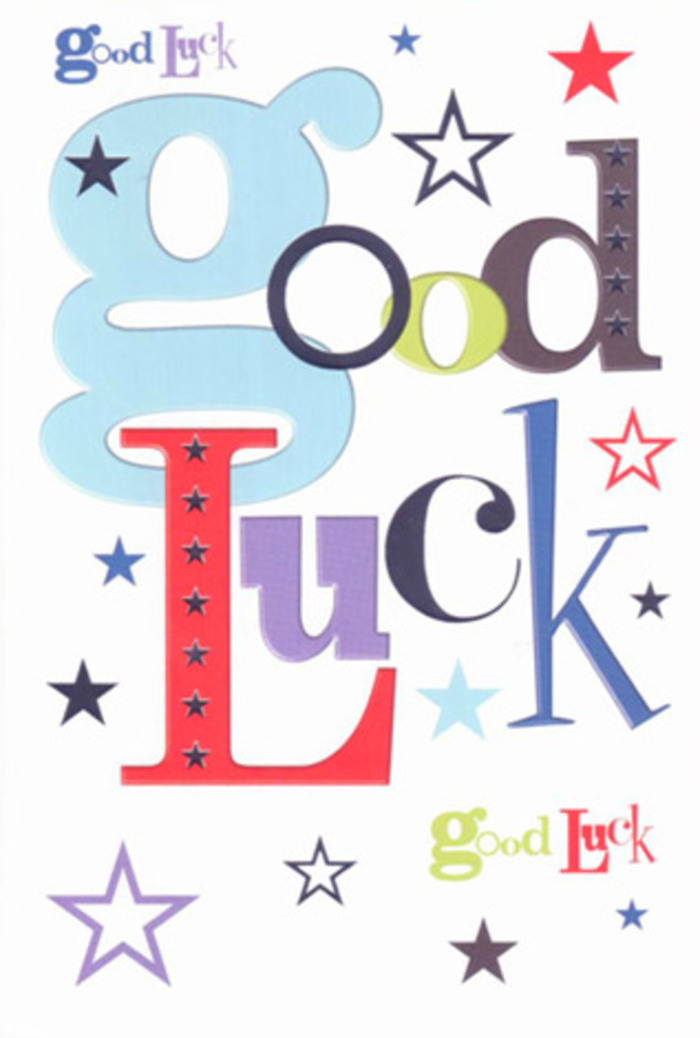 Flooded with vibrant energy, this luck-inspired card is a visual celebration echoing the spirit of Kingston Vale's green spaces and friendly gatherings. Each letter pops with personality: the wide strokes of pastel blue nestling beside slender midnight blacks, enlivened by expressive reds and noble purples. The design is further enlivened by a scattering of coloured stars-rich navy, zesty lime, and gentle lilac-bringing to mind the lively mosaic of Kingston Vale's community events. Surrounded by fresh white space, every element stands out, offering a breath of modernity alongside heartfelt tradition. The card's invitingly smooth surface feels satisfying against the palm, akin to receiving a cherished note delivered from a favourite florist near Robin Hood Gate. Intended as a token of encouragement for anything from big life changes near Warren Road to exams at a Kingston school, this card conveys warmth, hope, and a collective belief in every lucky recipient's journey.